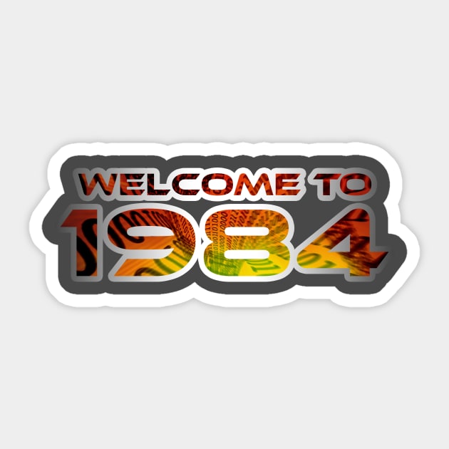 1984 BIG DATA Sticker by Utopic Slaps